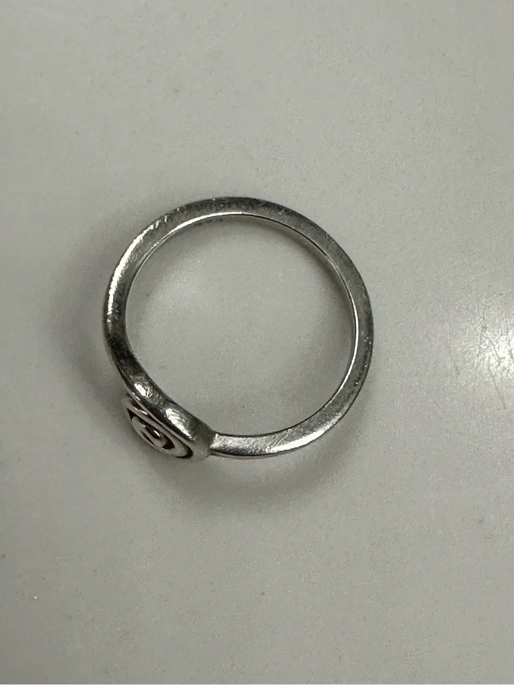 Sterling Silver Spiral Ring - Silver